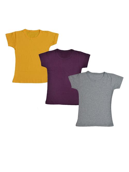 girls pack of 3 regular tees - 19822232 - Very Small Image - 1