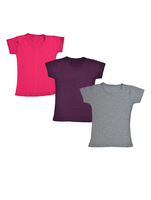 girls pack of 3 regular tees - 19822235 - Very Small Image - 1
