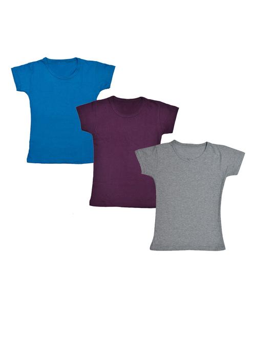 girls pack of 3 regular tees - 19822239 - Very Small Image - 1