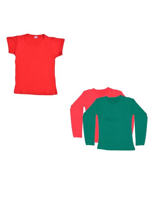 girls pack of 3 regular tees - 19822261 - Very Small Image - 1