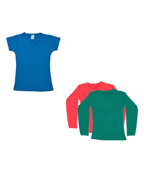 girls pack of 3 regular tees - 19822266 - Very Small Image - 1