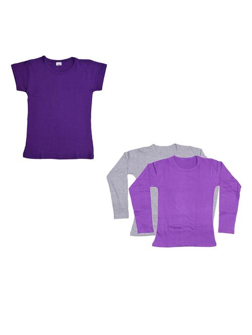 girls pack of 3 regular tees - 19822301 - Very Small Image - 1