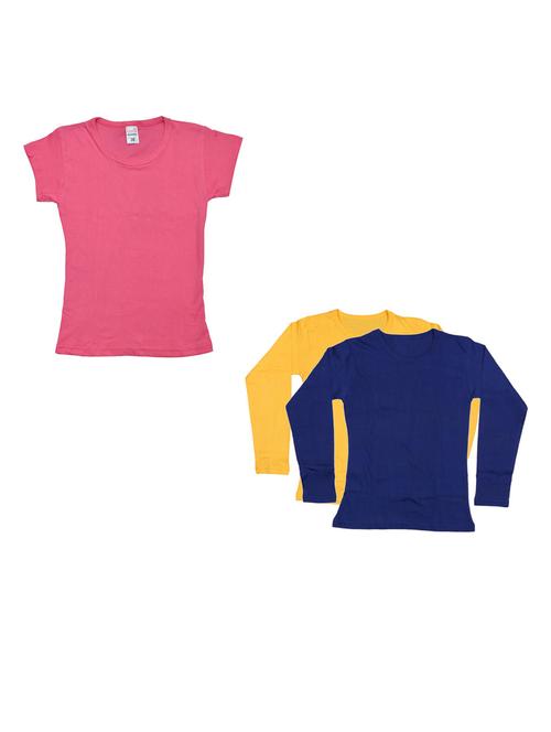 girls pack of 3 regular tees - 19822338 - Very Small Image - 1