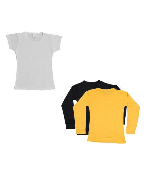 girls pack of 3 regular tees - 19822358 - Very Small Image - 1