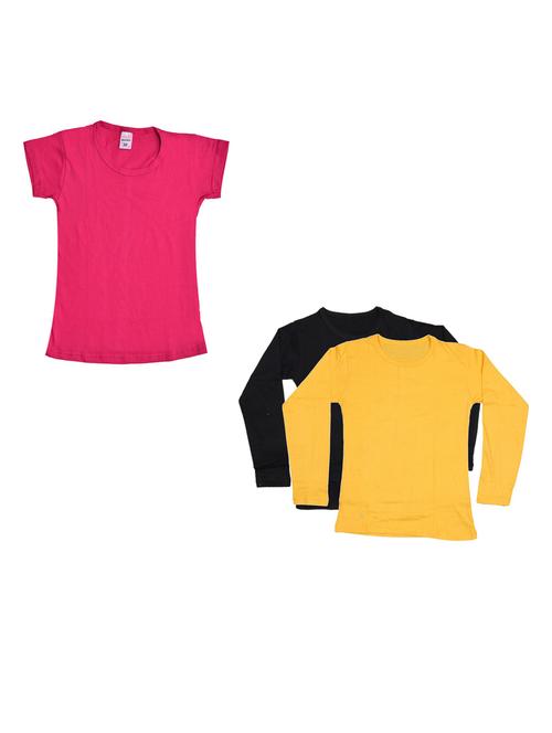 girls pack of 3 regular tees - 19822363 - Very Small Image - 1