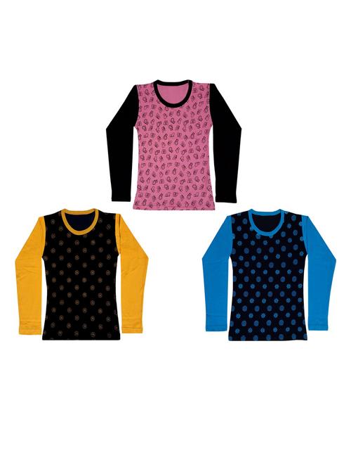 girls pack of 3 regular tee - 19822418 - Very Small Image - 1
