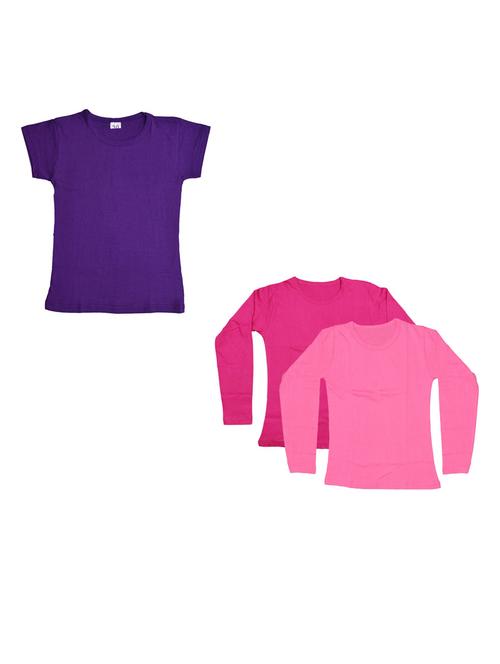 girls pack of 3 regular tee - 19822450 - Very Small Image - 1