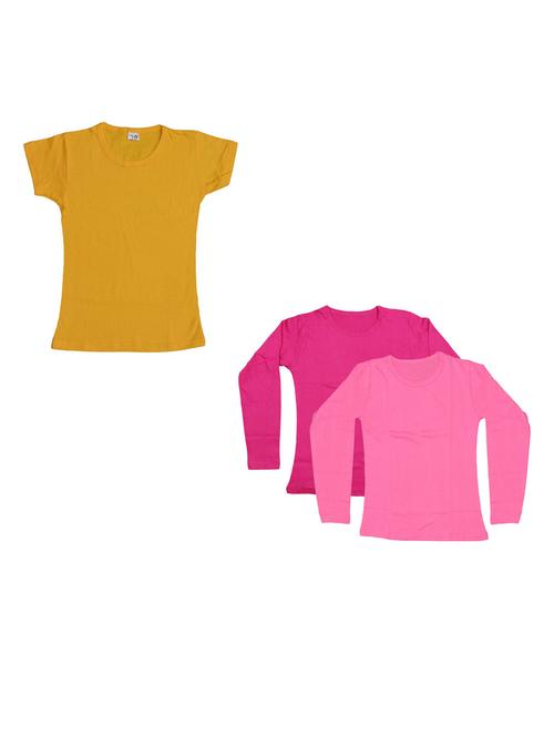 girls pack of 3 regular tee - 19822451 - Very Small Image - 1