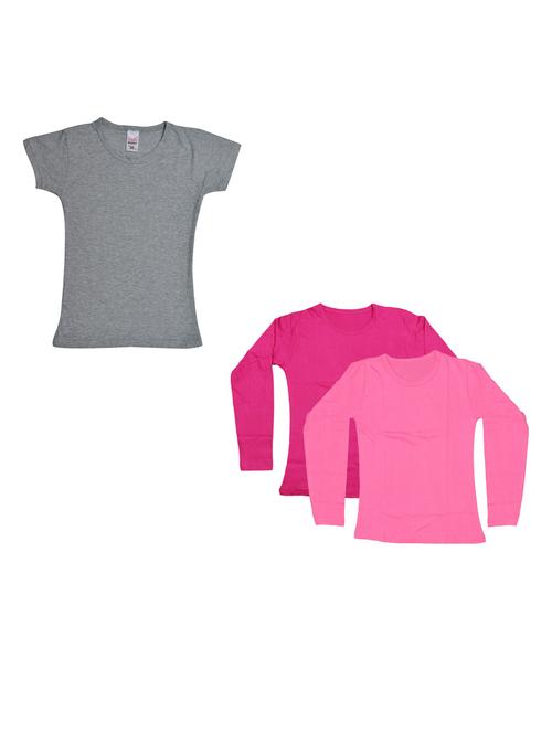 girls pack of 3 regular tee - 19822459 - Very Small Image - 1