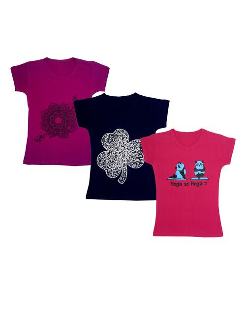 girls pack of 3 regular tee - 19822489 - Very Small Image - 1