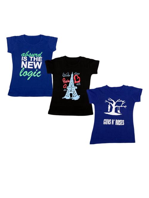girls pack of 3 regular tee - 19822504 - Very Small Image - 1