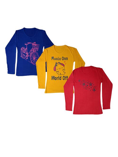 girls pack of 3 regular tee - 19822517 - Very Small Image - 1