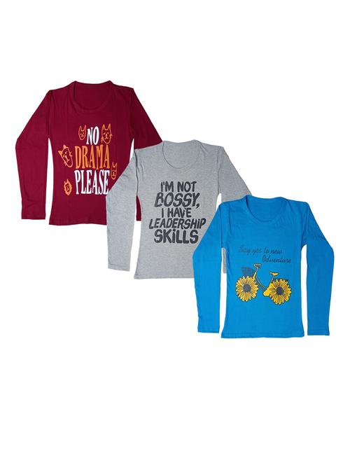 girls pack of 3 regular tee - 19822553 - Very Small Image - 1