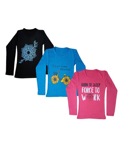 girls pack of 3 regular tee - 19822555 - Very Small Image - 1