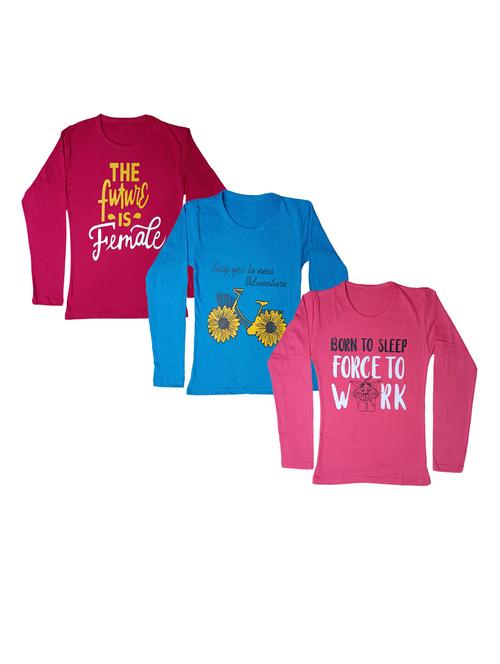 girls pack of 3 regular tee - 19822557 - Very Small Image - 1