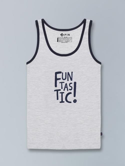 boys printed cotton vest - 19825476 - Very Small Image - 1