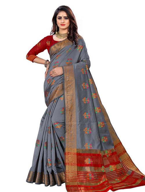 women's banarasi saree with blouse - 19825507 - Very Small Image - 1