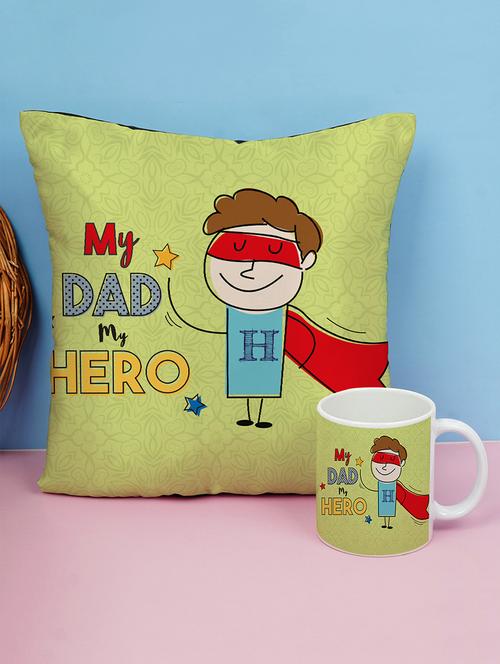 father's day cushion mug gift combo - 19825757 - Very Small Image - 1