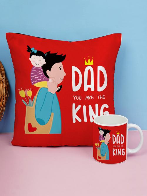 father's day cushion mug gift combo - 19825764 - Very Small Image - 1