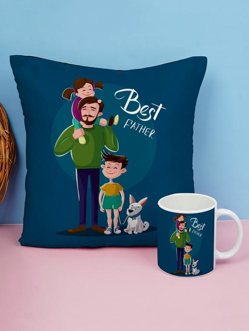 father's day cushion & mug gift combo - 19825771 - Very Small Image - 1