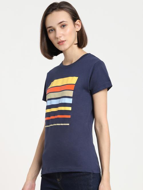 round neck printed regular tee - 19826167 - Very Small Image - 1