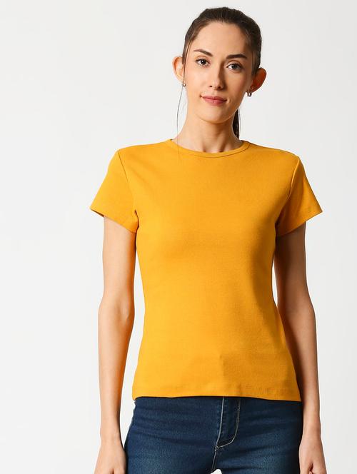 round neck solid regular tee - 19826174 - Very Small Image - 1