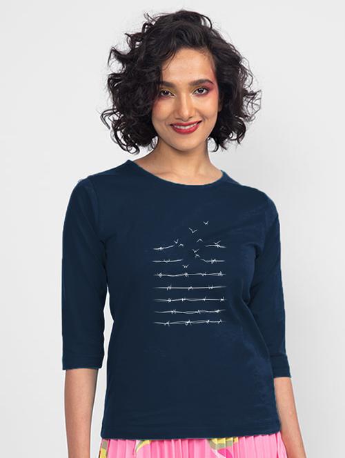 round neck printed regular tee - 19826208 - Very Small Image - 1