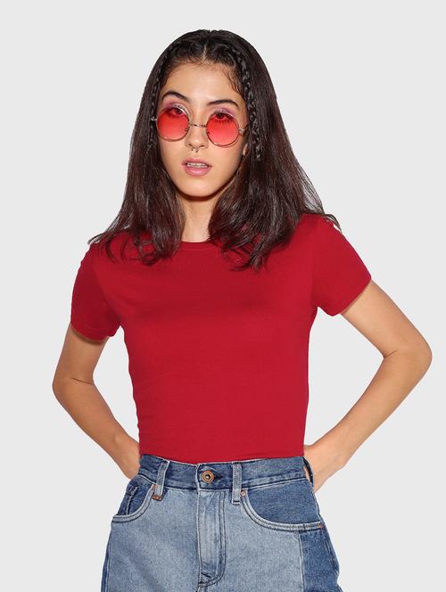 round neck solid regular tee - 19826229 - Very Small Image - 1