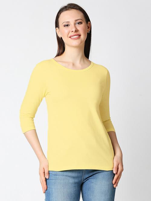 round neck solid regular tee - 19826235 - Very Small Image - 1