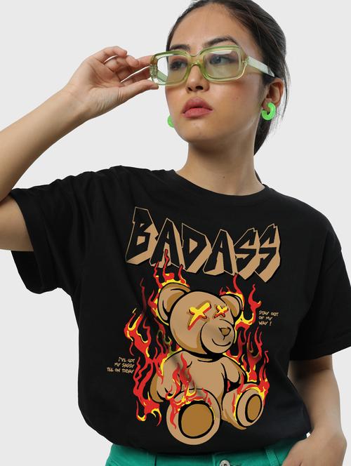 women's front print t-shirt - 19826381 - Very Small Image - 1