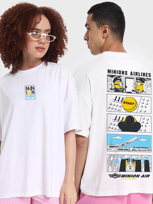 set of 2 crew neck graphic print t-shirt - 19826395 - Very Small Image - 1