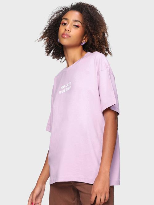 purple cotton regular tshirt - 19826405 - Very Small Image - 1