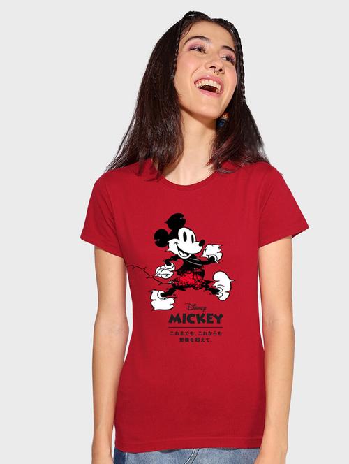 red cotton regular tshirt - 19826428 - Very Small Image - 1