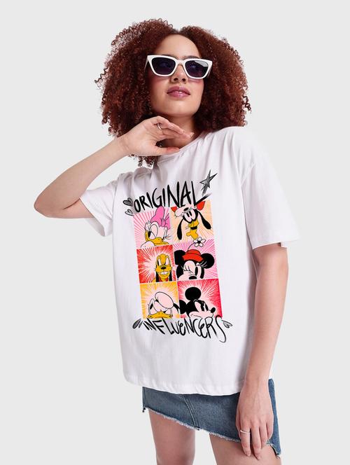 round neck printed tee - 19826443 - Very Small Image - 1