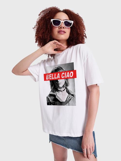 round neck printed tee - 19826444 - Very Small Image - 1