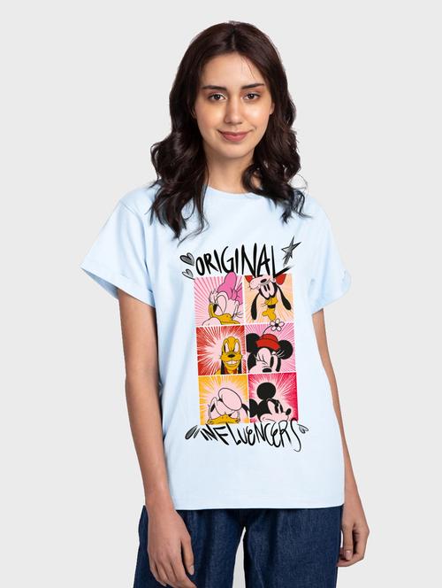 round neck printed tee - 19826452 - Very Small Image - 1