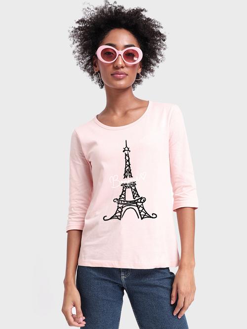 round neck printed tee - 19826486 - Very Small Image - 1