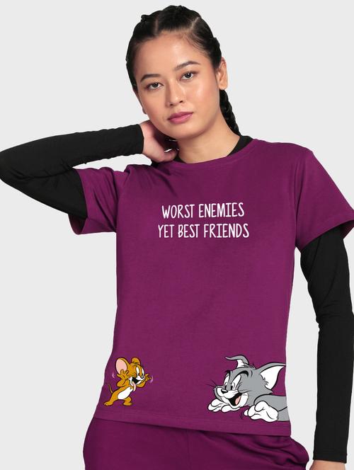 round neck printed tee - 19826496 - Very Small Image - 1