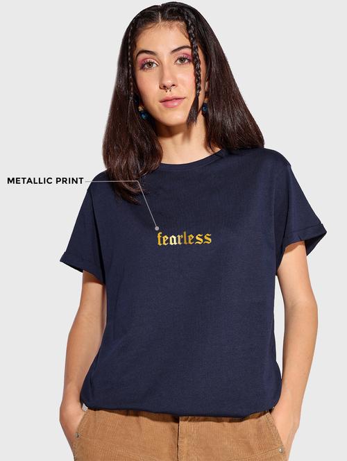 round neck printed tee - 19826516 - Very Small Image - 1