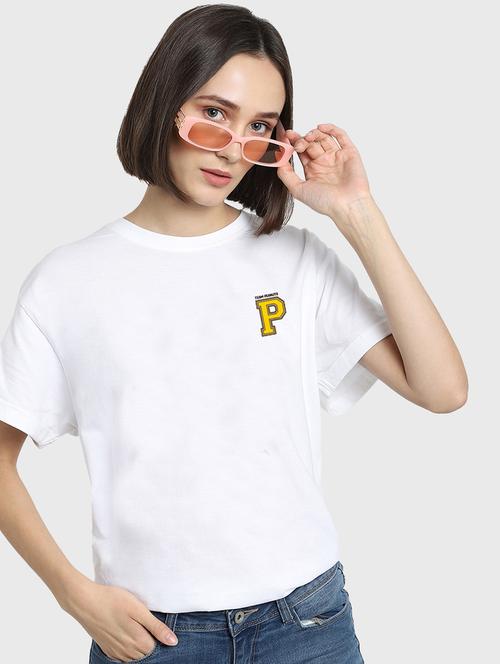 round neck printed tee - 19826523 - Very Small Image - 1