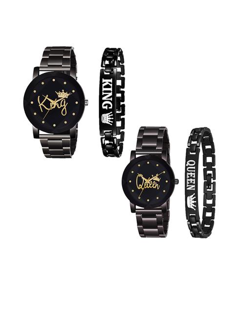 couple watch combo with bracelets - 19827464 - Very Small Image - 1