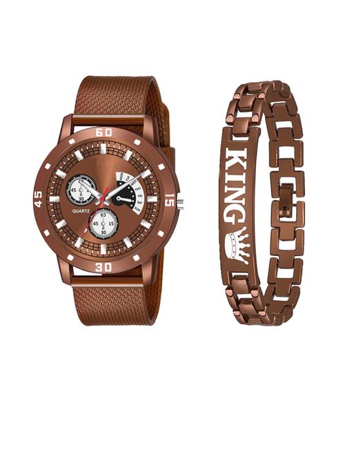 niyatinx men's analog watch with bracelet - 19827742 - Very Small Image - 1