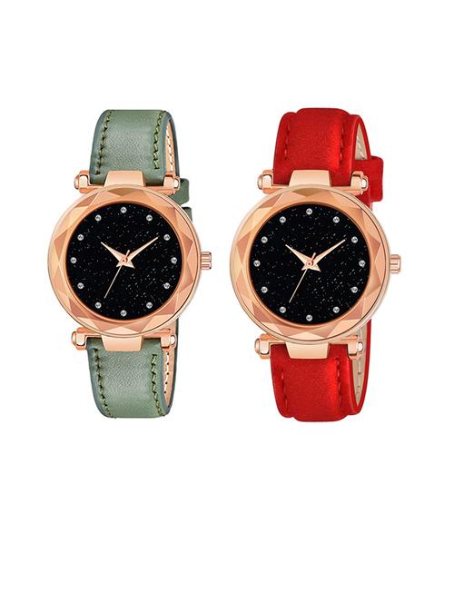 niyatinx women's analog watch combo - 19828065 - Very Small Image - 1