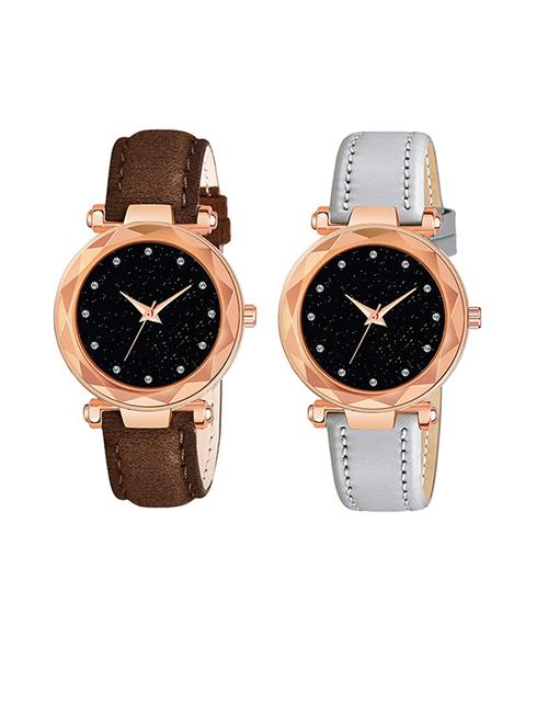 niyatinx women's analog watch combo - 19828071 - Very Small Image - 1