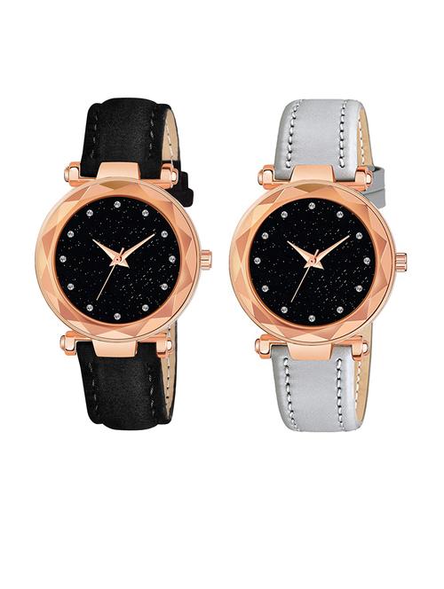 pack of 2 niyatinx women's analog watch - 19828082 - Very Small Image - 1
