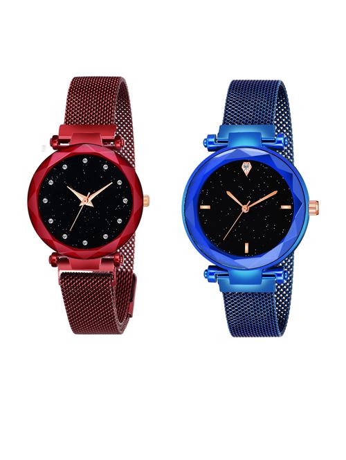 pack of 2 niyatinx women's analog watch - 19828180 - Very Small Image - 1