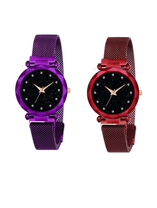 pack of 2 niyatinx women's analog watch - 19828188 - Very Small Image - 1