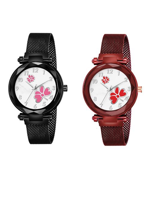 pack of 2 niyatinx women's analog watch - 19828273 - Very Small Image - 1