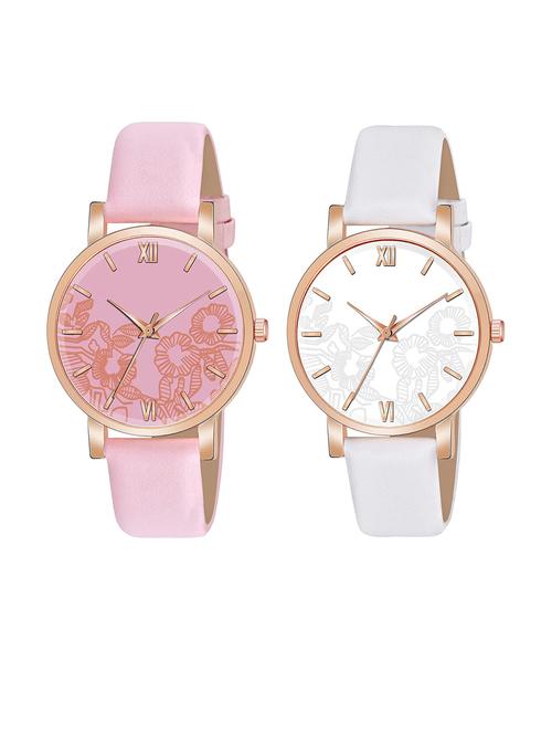 pack of 2 niyatinx women's analog watch - 19828519 - Very Small Image - 1