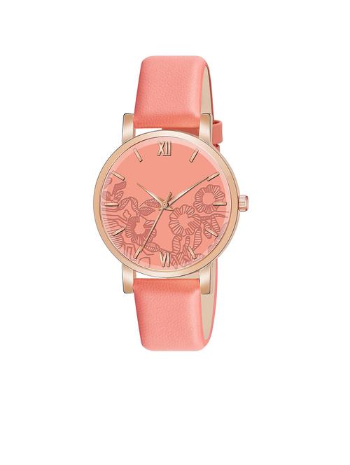 leatherette strap analog watch - 19828531 - Very Small Image - 1